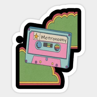 vintage cassette tape Metronomy Sticker